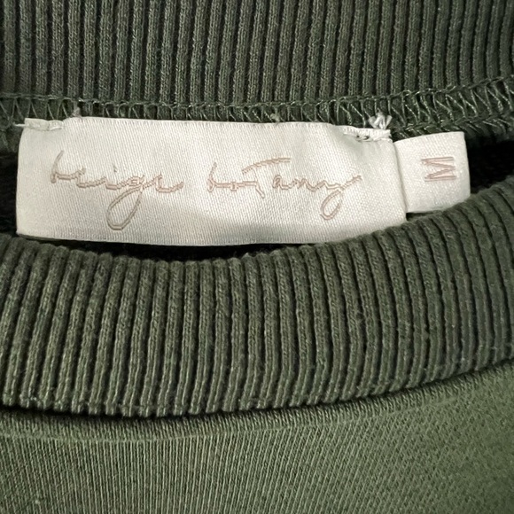 Olive Green Oversized Crewneck - Picture 6 of 6